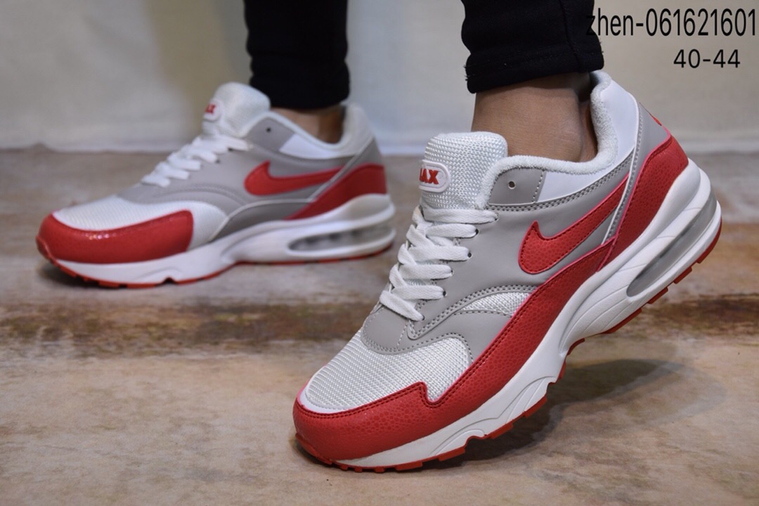 2019 Men Nike Air Max 93 White Grey Red Shoes